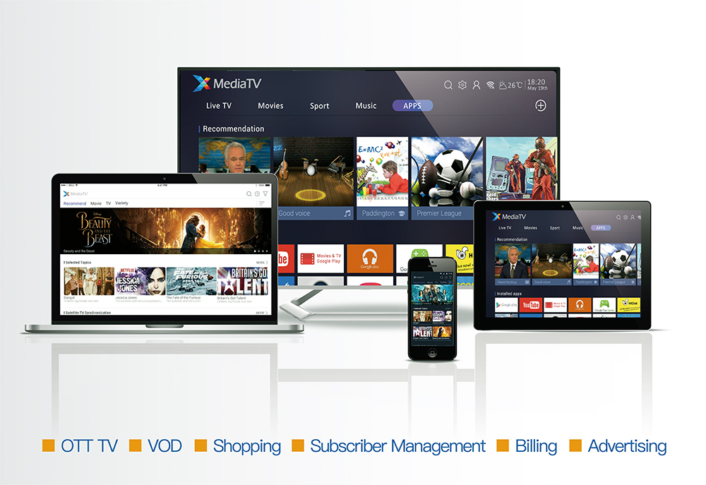 宝马bm1122线路顶级推出XMediaTV 新一代OTT融合媒体电视生态解决方案